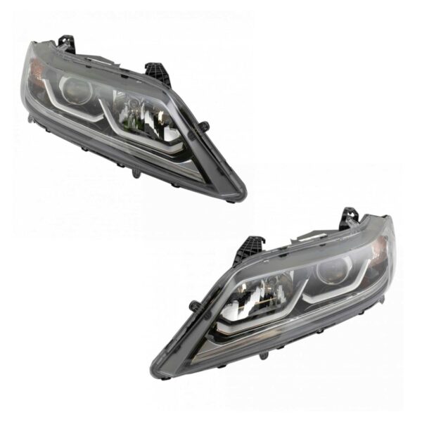 Halogen Headlight Lamp Assembly Pair LH & RH Sides for Accord LX-S Coupe