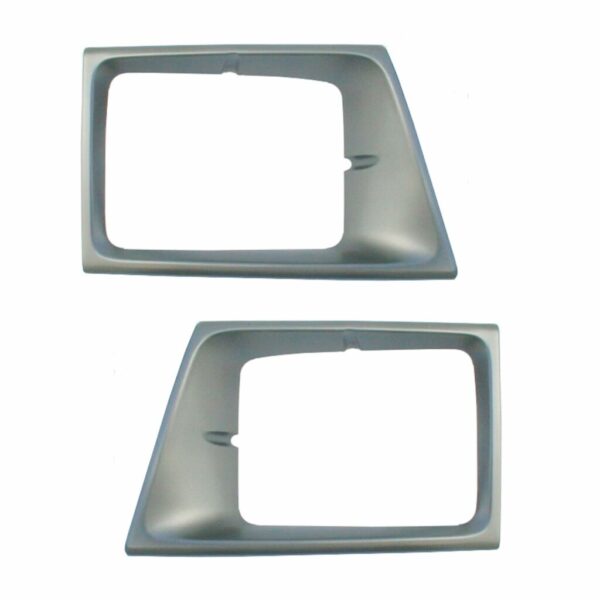Sealed Beam Headlamp Headlight Bezel Trim Left & Right Pair Set Compatible with 92-96 Ford