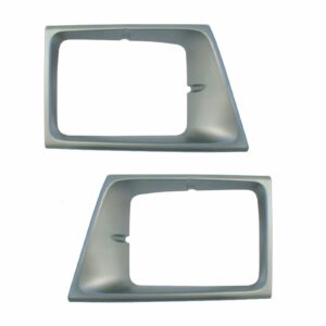 Sealed Beam Headlamp Headlight Bezel Trim Left & Right Pair Set Compatible with 92-96 Ford