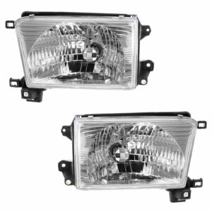 Headlights Headlamps Left & Right Pair Set for 99-02 Toyota 4Runner