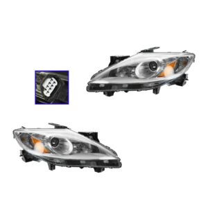 Halogen Headlight Pair Set for 10-12 Mazda CX9 CX-9 NEW