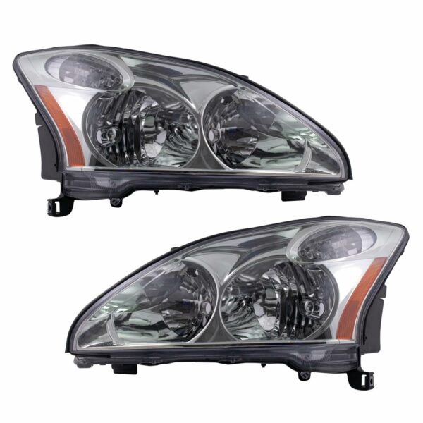 Front Halogen Headlights Headlamps Lights Lamps Pair Set for Lexus RX350 RX330