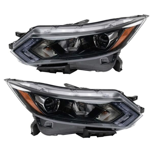 Headlight Set Compatible with 2020 Nissan Rogue Sport
