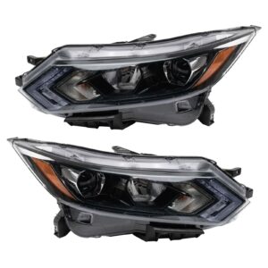 Headlight Set Compatible with 2020 Nissan Rogue Sport