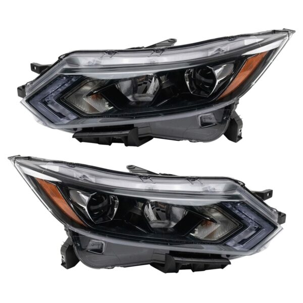 Headlight Set Compatible with 2020 Nissan Rogue Sport