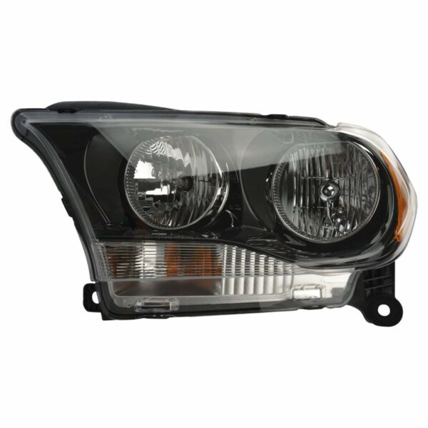 Headlight Black Bezel Halogen LH Left Driver Side for 11-13 Dodge Durango