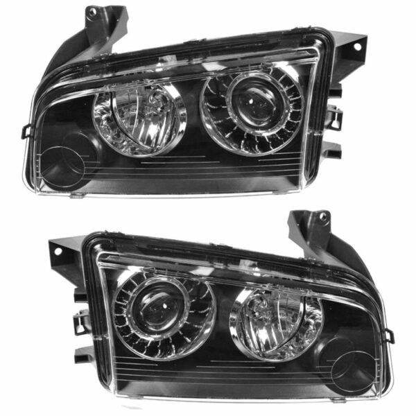 HID Xenon Headlights Headlamps Left & Right Pair Set for 08-10 Dodge Charger