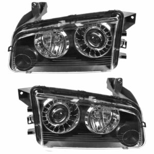 HID Xenon Headlights Headlamps Left & Right Pair Set for 08-10 Dodge Charger