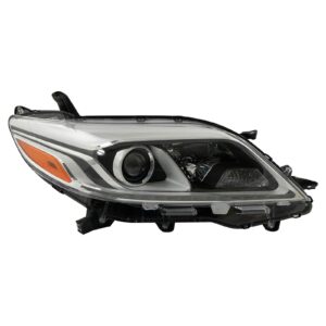 Headlight Headlamp Halogen Passenger Right RH Side Compatible with Toyota Sienna