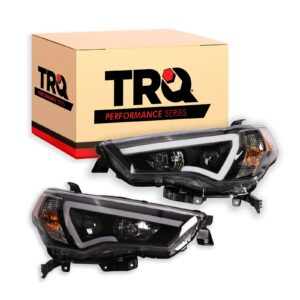 TRQ Performance Headlight Set Compatible with 2014-2020 Toyota 4Runner