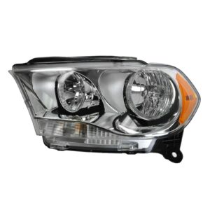 Chrome Bezel Halogen Headlight Headlamp Driver Side Left LH for 11-13 Durango