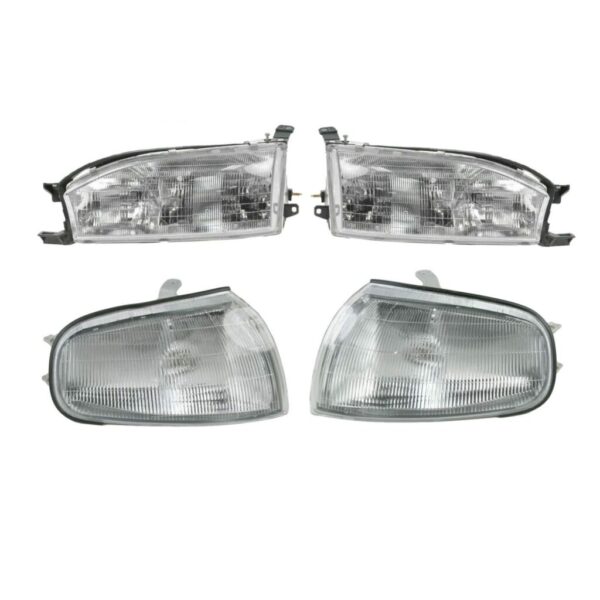 Headlight Assembly Compatible With 1992-1994 Toyota Camry Driver and Passenger Side