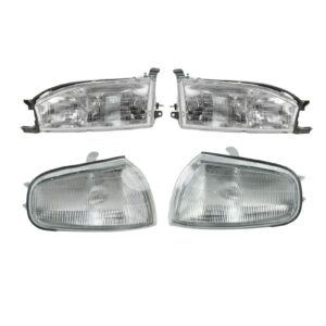 Headlight Assembly Compatible With 1992-1994 Toyota Camry Driver and Passenger Side