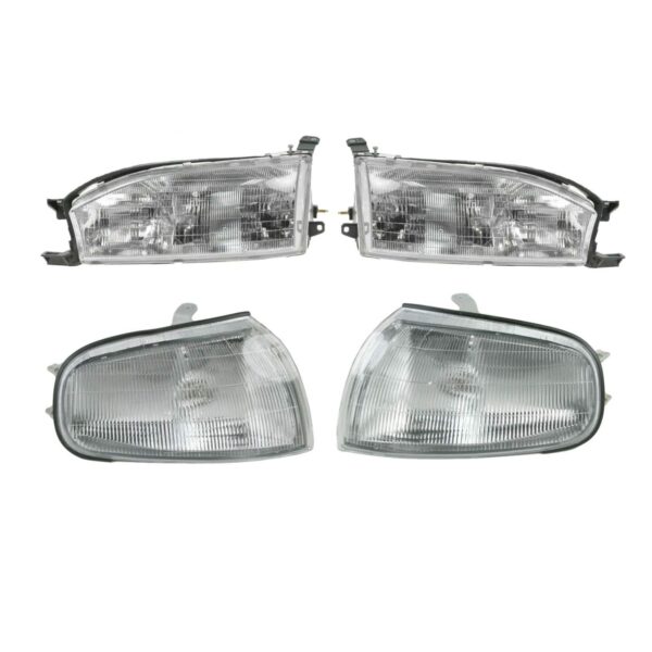 Headlight Assembly Compatible With 1992-1994 Toyota Camry Driver and Passenger Side