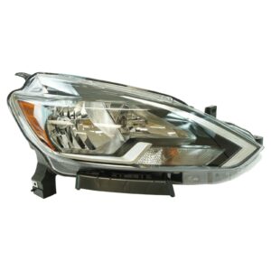 Halogen Headlight Lamp Assembly RH Passenger Side Compatible With Nissan Sentra