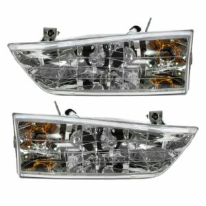 Headlights Headlamps Left & Right Pair Set for 1998 Ford Windstar
