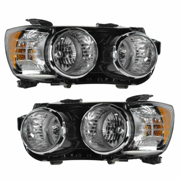 Headlight Headlamp Light Lamp LH RH Driver Passenger Pair for 12-14 Chevy Sonic