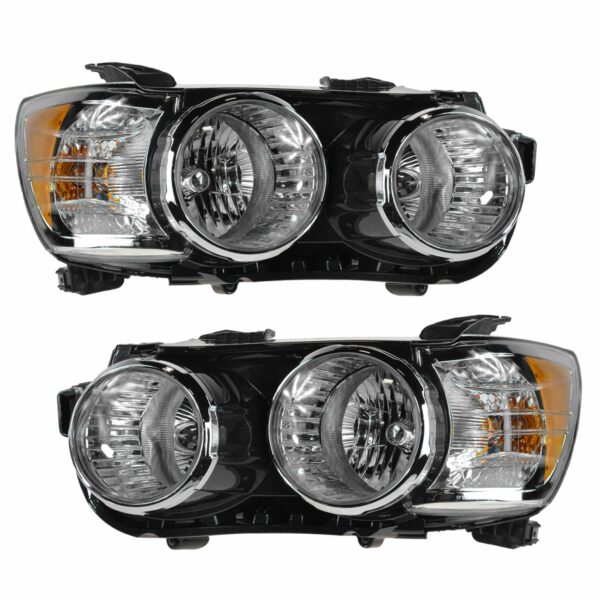 Headlight Headlamp Light Lamp LH RH Driver Passenger Pair for 12-14 Chevy Sonic