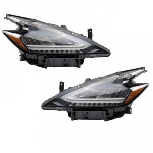 Headlight Set Compatible with 2019 Nissan Murano