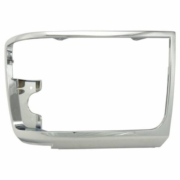 Chrome Headlight Trim Bezel LH Left Driver side Compatible with Bronco Truck F150 F250 F350