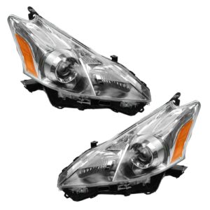 Halogen Headlight Headlamp Pair Set for 12-13 Toyota Prius V