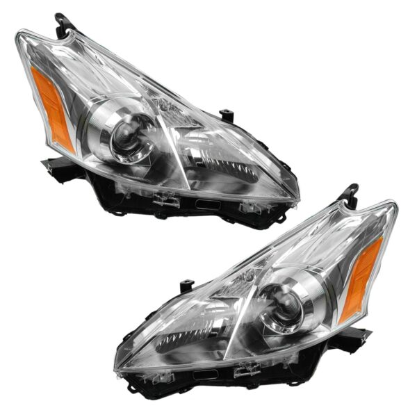 Halogen Headlight Headlamp Pair Set for 12-13 Toyota Prius V