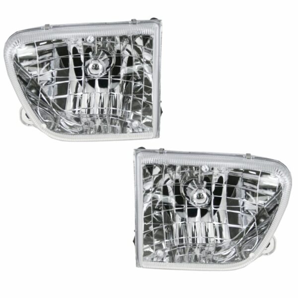 Headlights Headlamps Pair Set for 98-01 Mercury Mountaineer