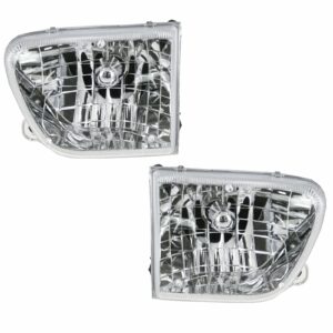 Headlights Headlamps Pair Set for 98-01 Mercury Mountaineer