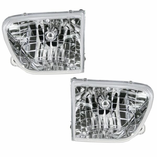 Headlights Headlamps Pair Set for 98-01 Mercury Mountaineer