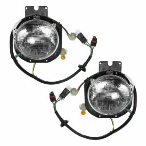 Outer Outside Headlights Headlamps Pair Set for Freightliner Century