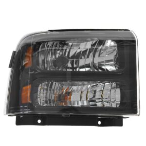 Headlight Headlamp Passenger Right R for 05-07 Super Duty Harley Davidson Truck