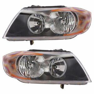 Headlamp Headlight Left & Right Pair Set of 2 for 325i 325Xi 328i 330i 335i M3