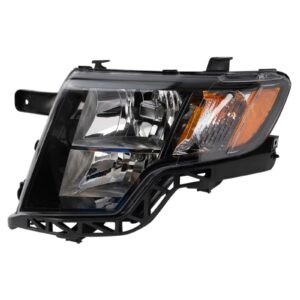 Left Headlight Compatible with 2009-2010 Ford Edge