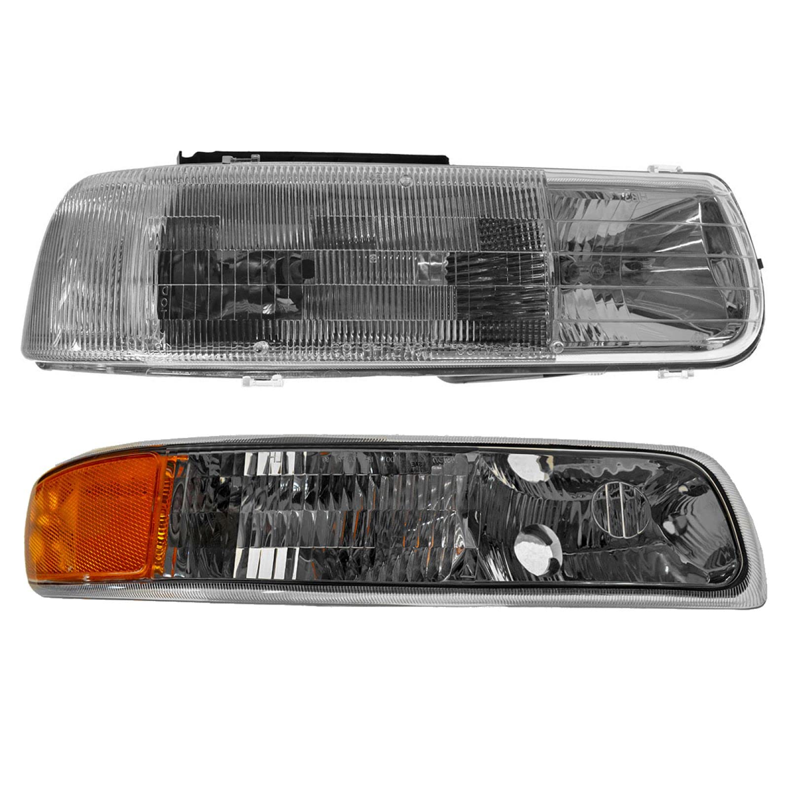 Headlight Lamp & Parking Light Passenger RH Kit Set for Chevy Pickup Truck SUV