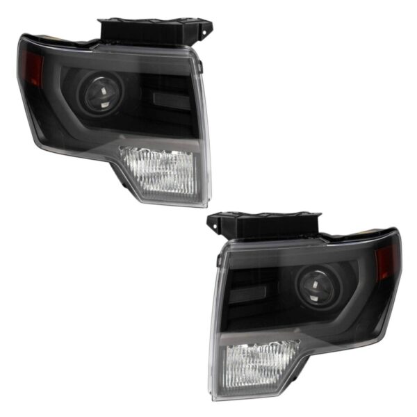 Headlight Set Fits 2013-2014 Ford F-150