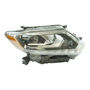 Halogen Headlight Lamp RH RF Passenger Side Compatible With Nissan Rogue SUV