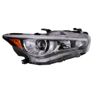 Headlight Lamp Passenger Side Right RH for 14-17 Infiniti Q50 Sedan New