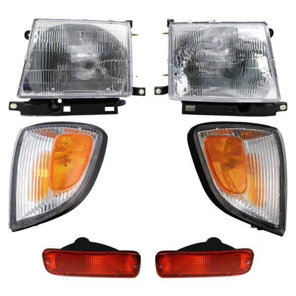 6pc Headlight Parking Light & Corner Light Kit for 97 Toyota Tacoma RWD New