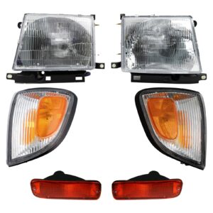 6pc Headlight Parking Light & Corner Light Kit for 97 Toyota Tacoma RWD New