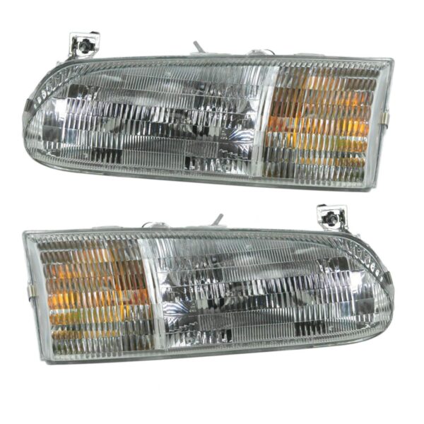 Headlight Assembly Compatible With 1995-1997 Ford Windstar Driver and Passenger Side