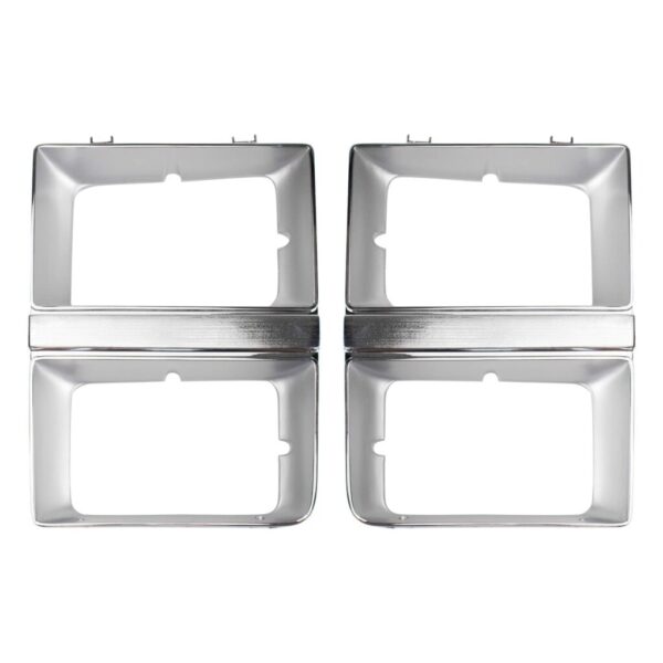 Headlight Bezel Set Fits 81-82 Chevrolet C/K10 20 30 Blazer 1500 2500 3500