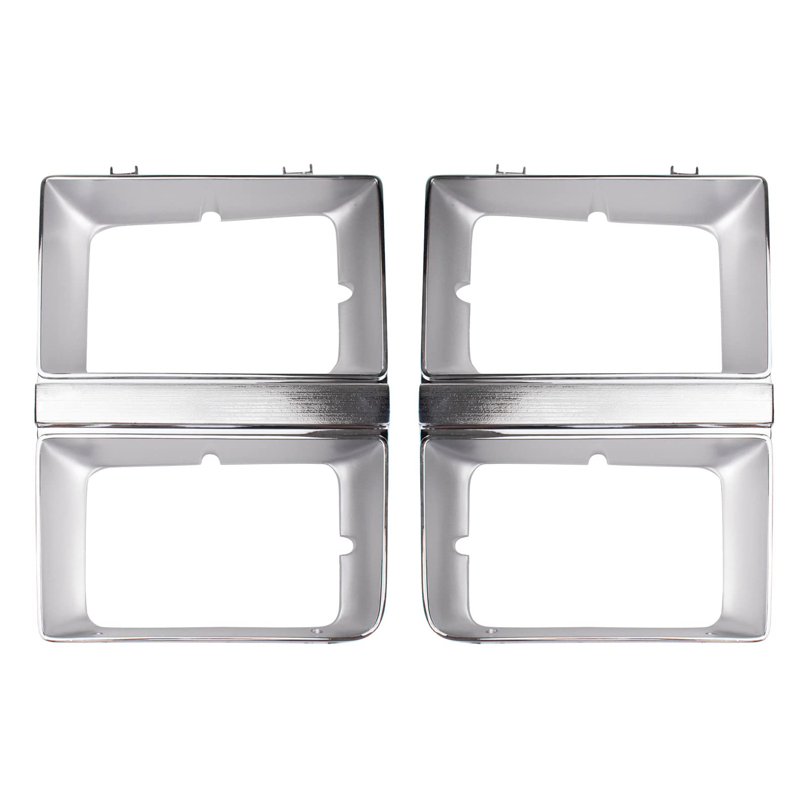 Headlight Bezel Set Fits 81-82 Chevrolet C/K10 20 30 Blazer 1500 2500 3500