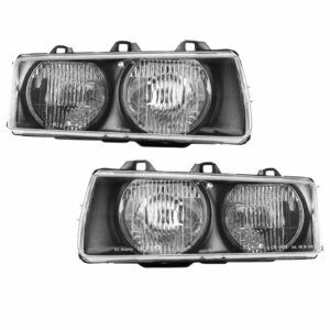 Headlights Headlamps Left & Right Pair Set of 2 for 92-99 BMW E36 3 Series