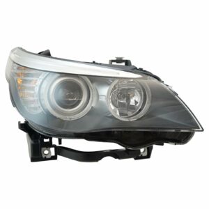 Halogen Headlight Headlamp RH Passenger Side Compatible with BMW 528i 535i 550i