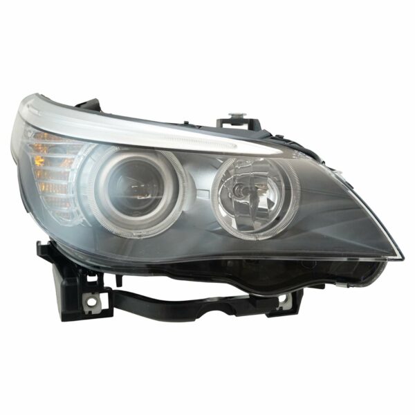 Halogen Headlight Headlamp RH Passenger Side Compatible with BMW 528i 535i 550i