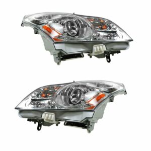 Xenon HID Headlights Headlamps Left & Right Pair Set for G35 G37 4 Door Sedan