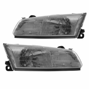 Headlights Headlamps Left & Right Pair Set for 97-99 Toyota Camry
