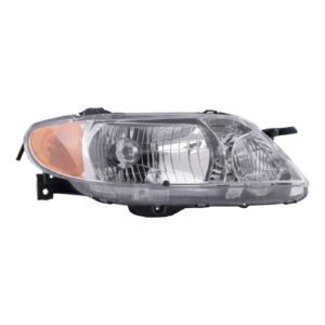 Headlight Headlamp w/ Chrome Bezel Passenger Side RH for 01-03 Protege 4 Dr
