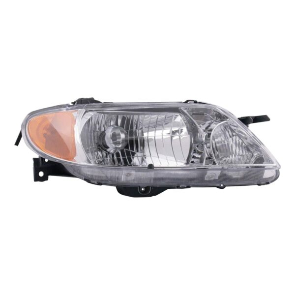 Headlight Headlamp w/ Chrome Bezel Passenger Side RH for 01-03 Protege 4 Dr