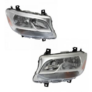 Headlight Set Compatible with 2019-2020 Sprinter 1500 Sprinter 2500 Sprinter 3500